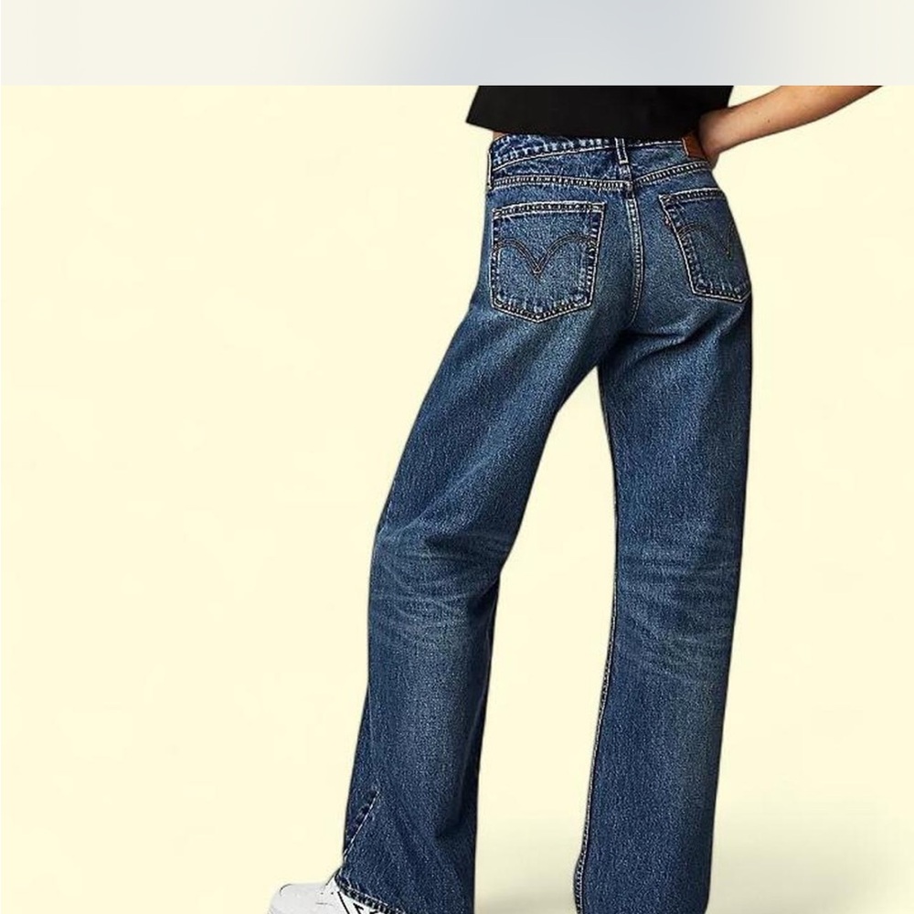 Levi's Dark Blue Low Loose Jeans